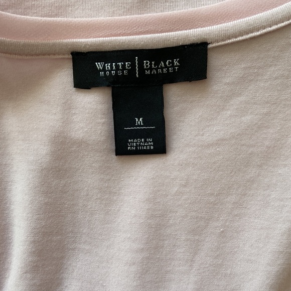White House Black Market Pink Sequin Top Size M - Picture 6 of 7